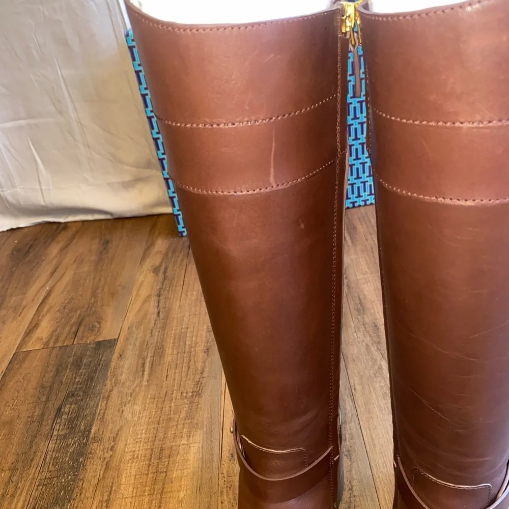 Tory Burch  Brown Patterned Boots